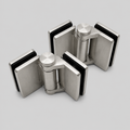 90° Glass-to-Glass Self-Closing Gate Hinge — 316 Stainless Steel
