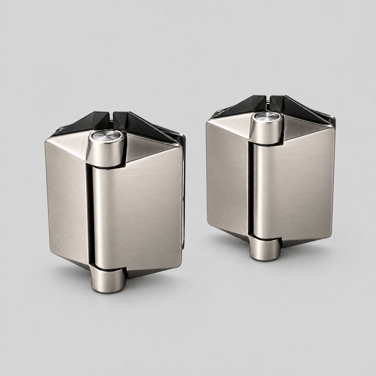 Polaris 125 Series Soft-Close Glass-to-Glass Hinges – 180°