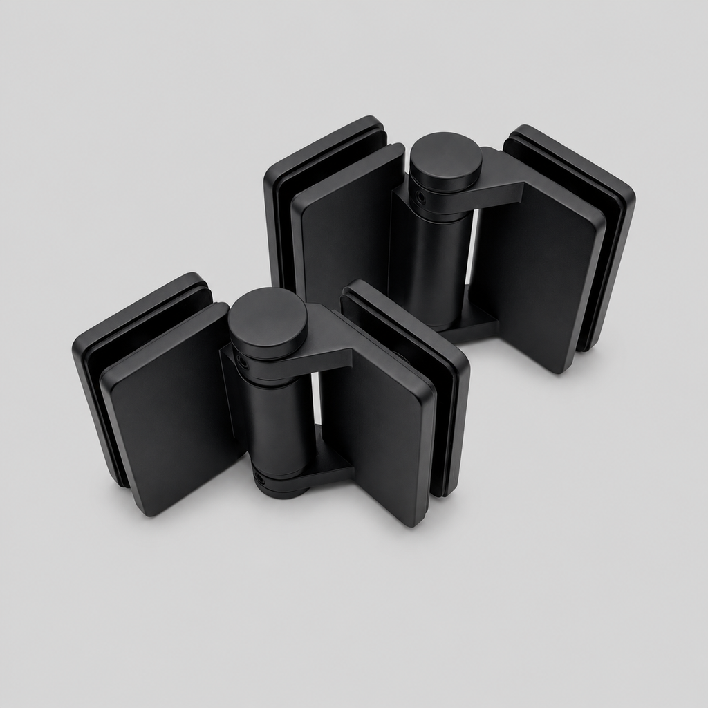 90° Glass-to-Glass Self-Closing Gate Hinge — 316 Stainless Steel