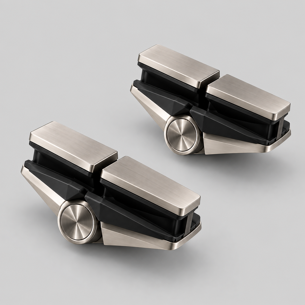 Polaris 125 Series Soft-Close Glass-to-Glass Hinges – 180°