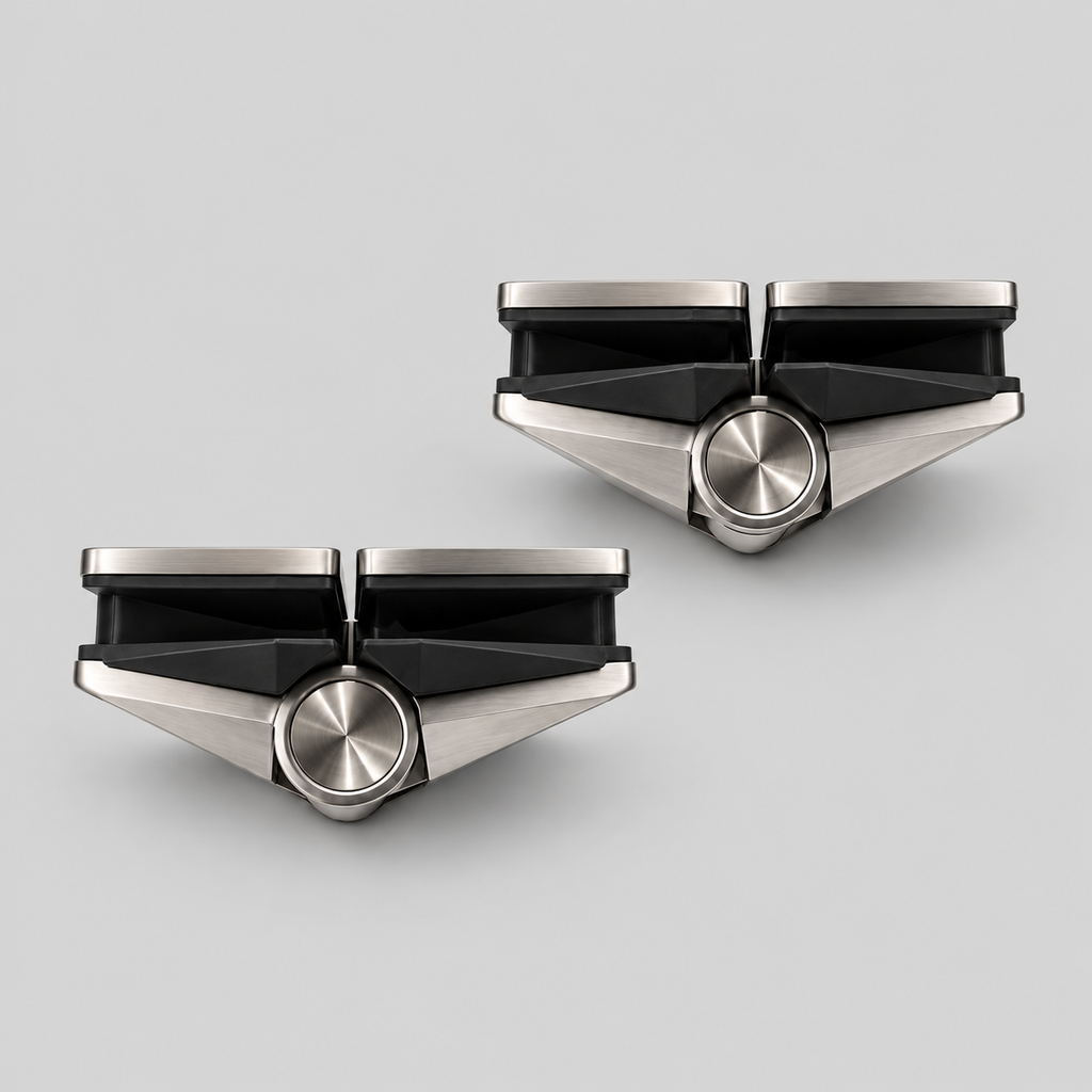 Polaris 125 Series Soft-Close Glass-to-Glass Hinges – 180°
