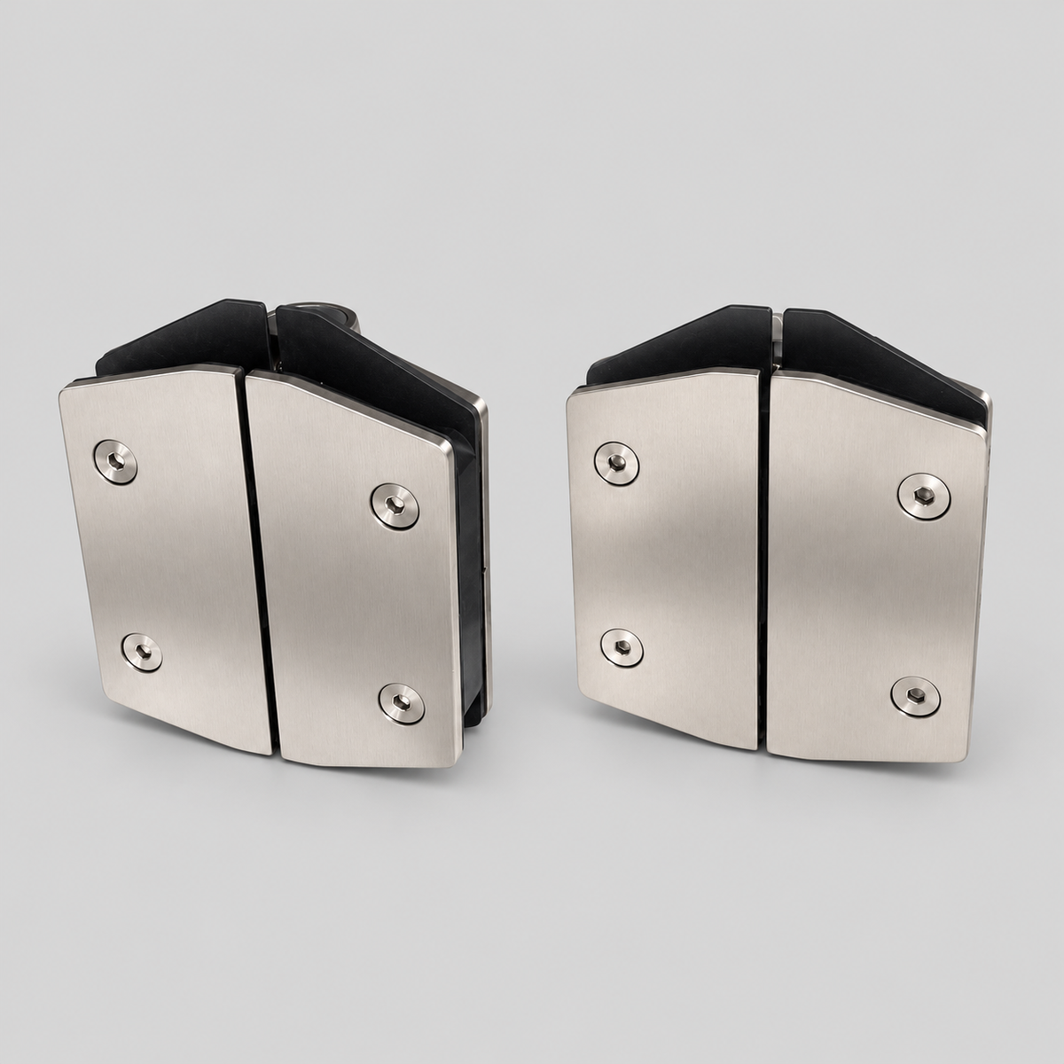 Polaris 125 Series Soft-Close Glass-to-Glass Hinges – 180°
