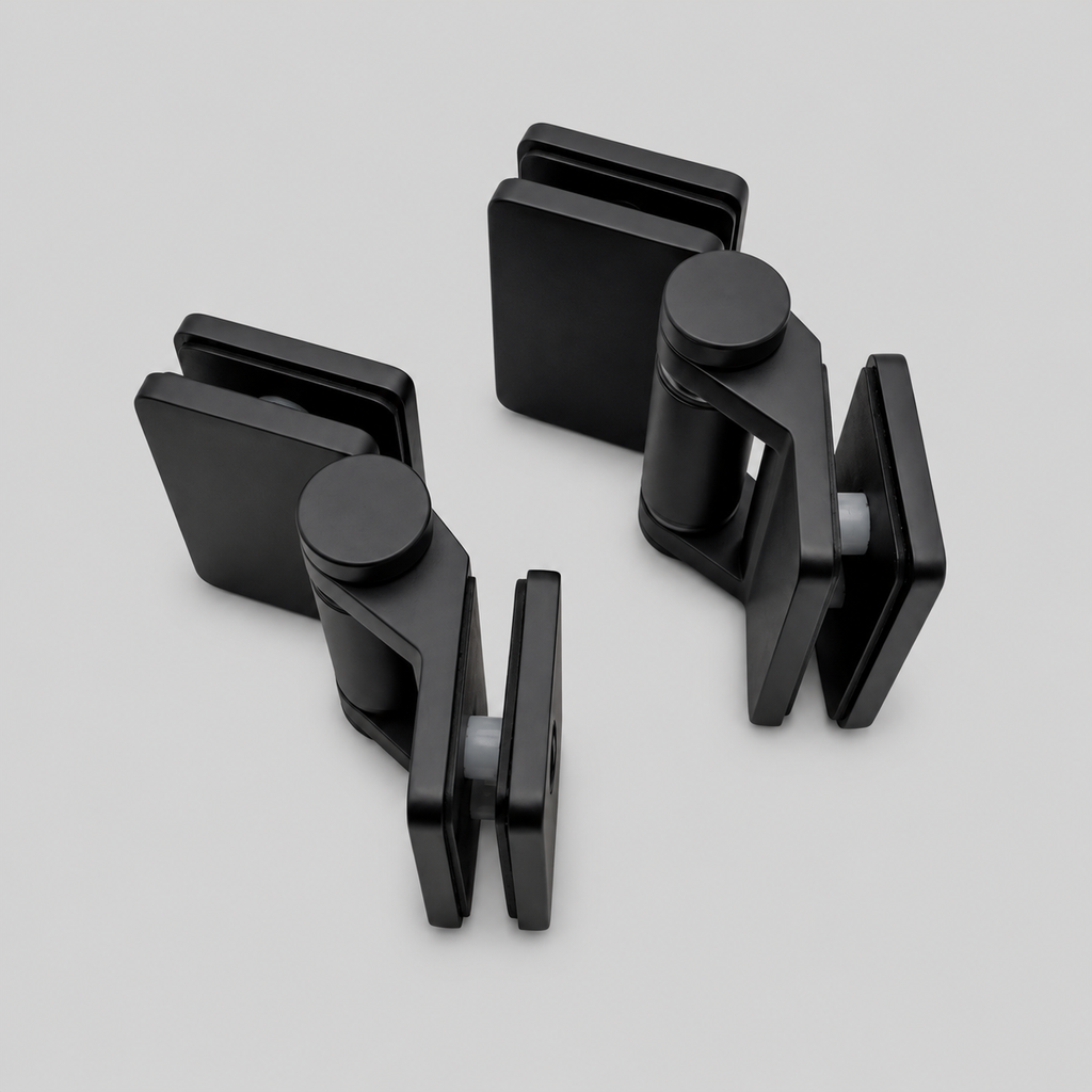 90° Glass-to-Glass Self-Closing Gate Hinge — 316 Stainless Steel