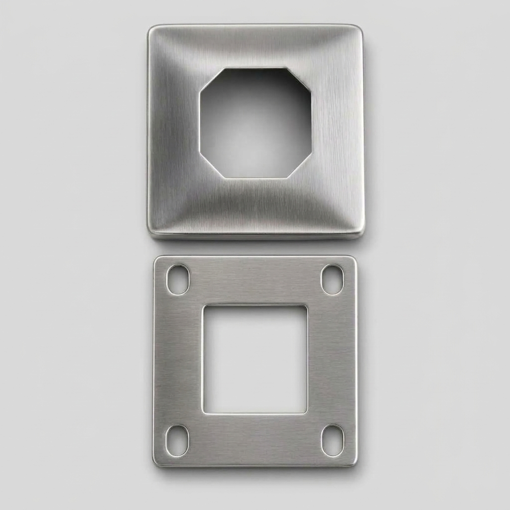 6½” Adjustable Frameless Glass Pool Fence & Railing Spigot – Duplex 2205 Marine-Grade Stainless Steel