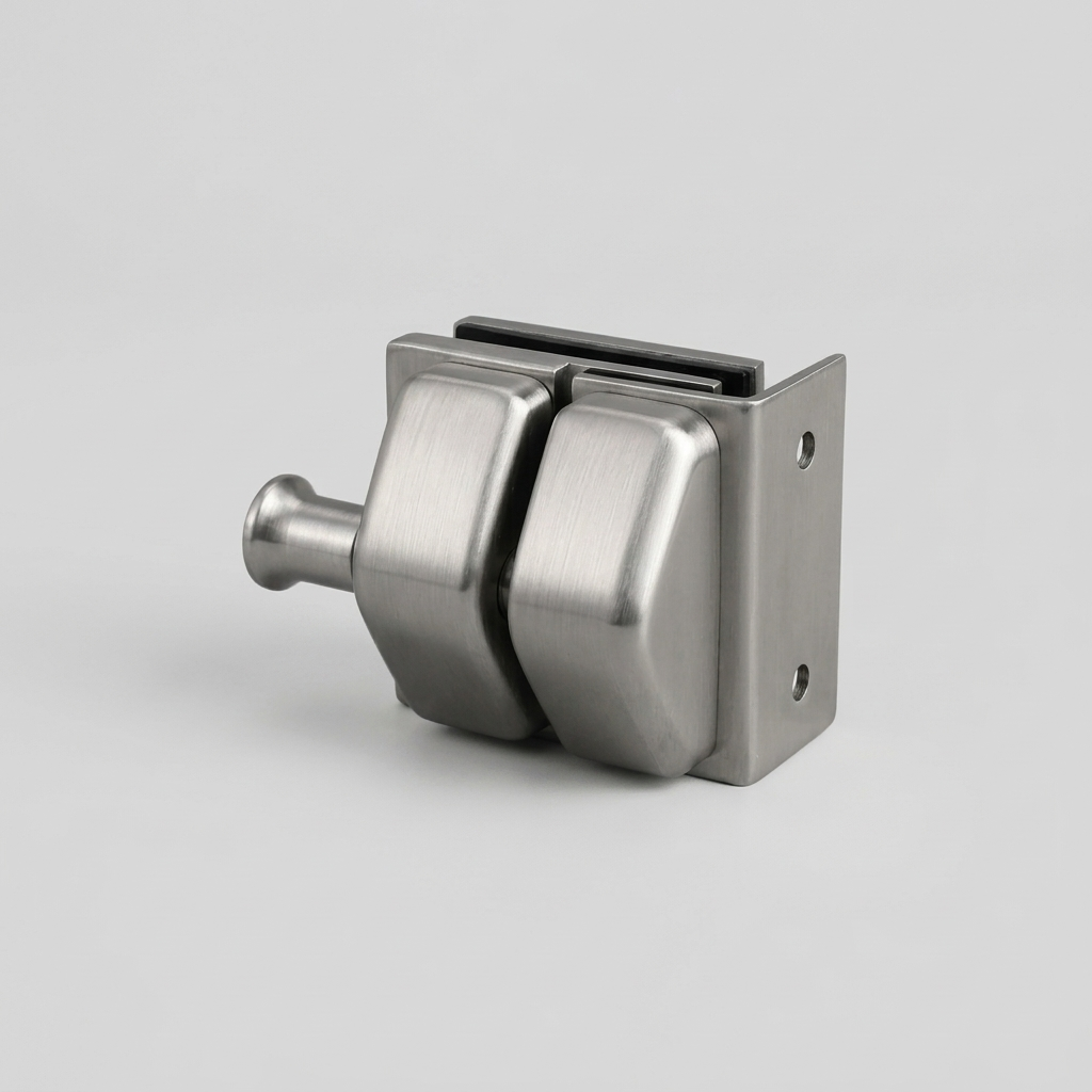Satin Stainless Glass to Wall Pool Fence Deluxe Latch