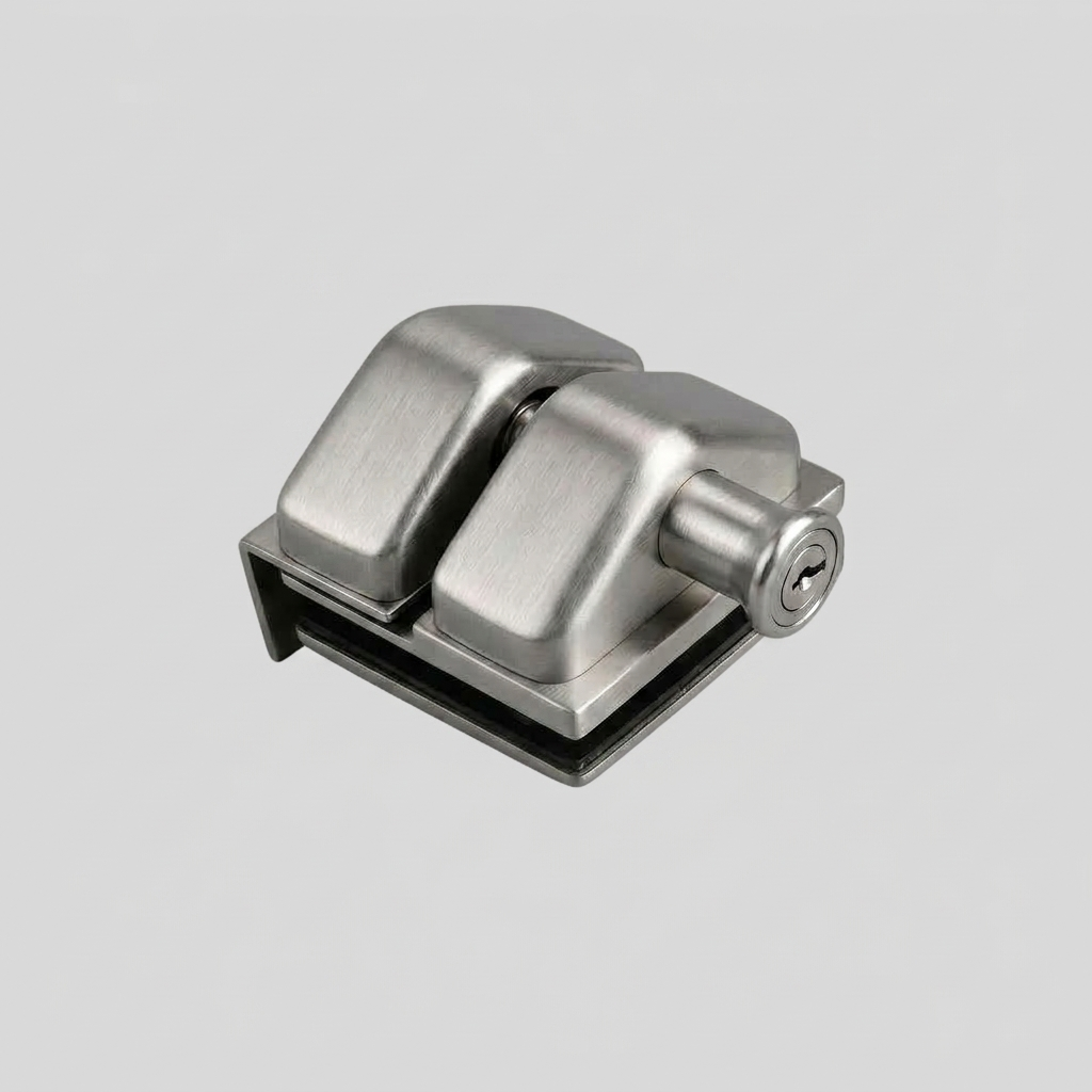 Satin Stainless Glass to Wall Pool Fence Deluxe Latch